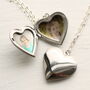 Silver Heart Personalised Locket With Photos, thumbnail 5 of 8