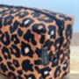 Cosmetics Bag With Cheetah Print, thumbnail 3 of 5