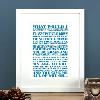 Personalised 'First Dance' Song Print, 10 of 12