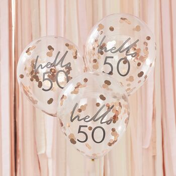 Pack Of Five Milestone Birthday Balloons, 5 of 5