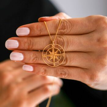 Travel Compass Necklace, New Adventure Gift, 3 of 8