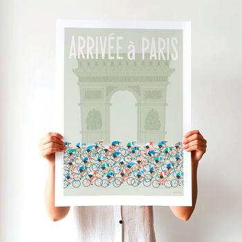 Personalised Cycling Poster, Cycling Grand Tour Art Print, Wall Decor For Cyclist, 2 of 8