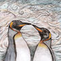 'Kissing Penguins' Print, thumbnail 3 of 3