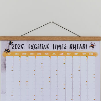 'Exciting Times Ahead' 2025 Bumblebee Wall Planner, 6 of 10