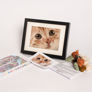 Personalised Cat Tapestry Kit From Your Favourite Photo, 2 of 2