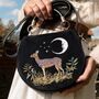 Fable Deer And Moon Embroidered Saddle Bag, thumbnail 7 of 7