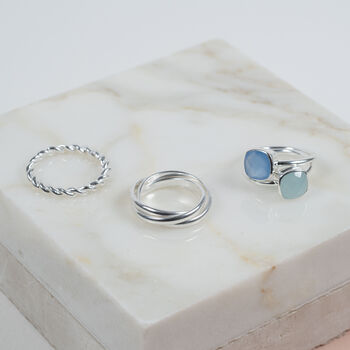 Alhambra Sterling Silver Twisted Ring, 5 of 6