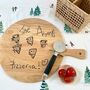 Personalised Wooden Pizza Board With Child's Drawing, thumbnail 1 of 8