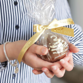 Large Gourmet Chocolate Bauble With 'Eat Me' Gold Tag, 7 of 9