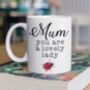 Mum Personalised Ladybird Mug, thumbnail 1 of 3