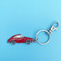 Classic Red Sports Car Keyring, thumbnail 2 of 4