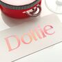 Personalised Wedding Tambourine Name Sticker, thumbnail 8 of 12