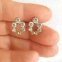 18k Diamond Cluster Nova Earrings, thumbnail 3 of 5