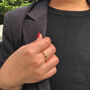 Adjustable Gold Plated Pebble Ring, thumbnail 6 of 9