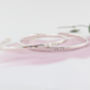 Personalised Roman Numerals Hammered Bangle, thumbnail 3 of 4