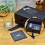 Luxury Gift Boxed Stag Glass Tumbler And Coaster Set, thumbnail 1 of 4