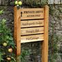Premium Entrance Ladder Signage With A Mortised Joint, thumbnail 1 of 10