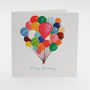 A Balloon 'Happy Birthday' Card, thumbnail 2 of 3