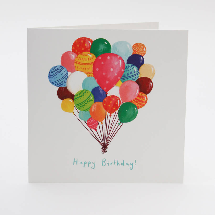 A Balloon 'Happy Birthday' Card By Pear Tree Press