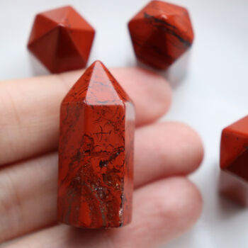 Red Jasper Tumbled Crystal Stone Grounding Confidence, 4 of 9