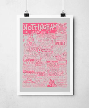 Nottingham Landmarks Print, 2 of 11