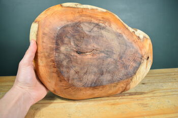 Hand Carved Wooden Bowl Locally Sourced Yew Tree, 4 of 11