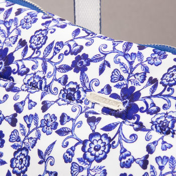 The Richmond Blue And White Floral Dog Carrier, 4 of 10