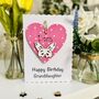 Personalised Granddaughter Butterfly Birthday Card, thumbnail 2 of 7