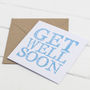 Get Well Soon Card Letter Stamped, thumbnail 2 of 2