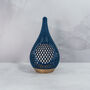 Teardrop Planter | Gold And Navy, thumbnail 5 of 5