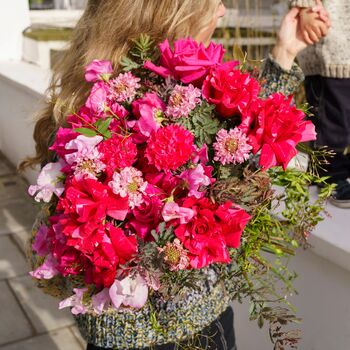 Pink Velvet Fresh Flower Bouquet, 2 of 3