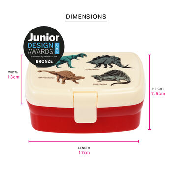 Children's Dinosaur Lunch Box And Tray, 2 of 7