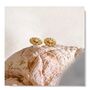 Cannes D’or Gold Crystal Flower V Gift Mini Stud Earrings, thumbnail 4 of 7