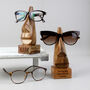 Acacia Personalised Name Only Wooden Nose Shaped Glass…, thumbnail 6 of 9