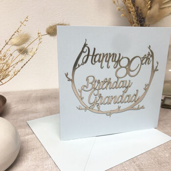 Personalised 80th Birthday Card For Grandad, 4 of 12