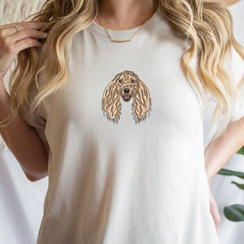 Personalised Afghan Hound Dog Mum Face T Shirt, 6 of 11