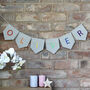 Personalised Embroidered Bunting Room Sign, thumbnail 2 of 6