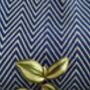 Blue Herringbone Soft Cotton Bedspread, thumbnail 5 of 9