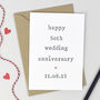 Personalised Numbered Wedding Anniversary Card, thumbnail 2 of 3