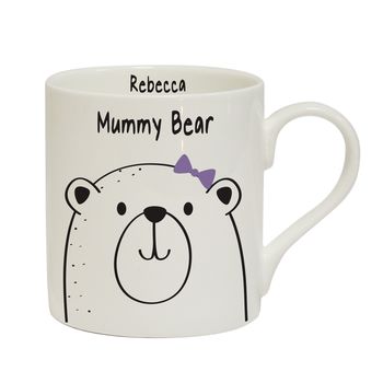Ceramic Personalised Mummy Bear Mug, 2 of 2