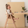 Beechwood Adjustable High Chair And Blue Waves Cover, thumbnail 3 of 11