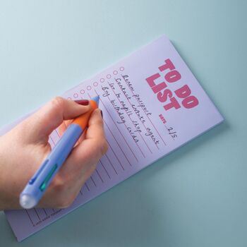 To Do List Pad | Lilac And Plum, 3 of 4