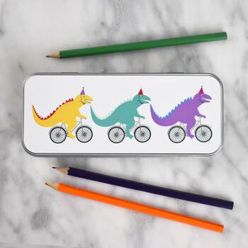 Children's Dinosaur Personalised Pencil Case, 4 of 4