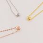 Tiny Dot Pendant Necklace In Sterling Silver, thumbnail 7 of 12