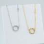 Sterling Silver Crystal Cluster Pendant Necklace, thumbnail 1 of 7