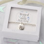 Personalised 'Awesome' Beaded Birthstone Bracelet, thumbnail 1 of 5