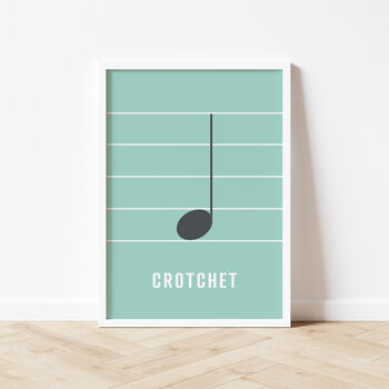 Crotchet Note Print | Music Theory Poster, 8 of 10