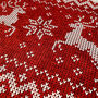 Reindeers Winter Cushion Cover With Red And White, thumbnail 3 of 8
