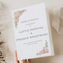 Wedding Order Of Service Booklets Boho Floral, thumbnail 1 of 4