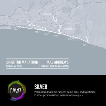 Personalised Brighton Marathon Poster, 9 of 12